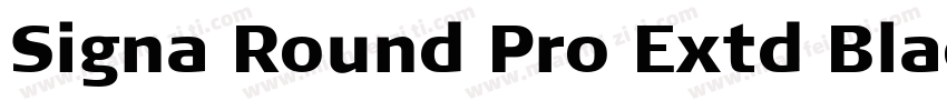Signa Round Pro Extd Black字体转换